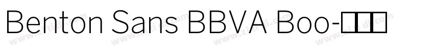 Benton Sans BBVA Boo字体转换